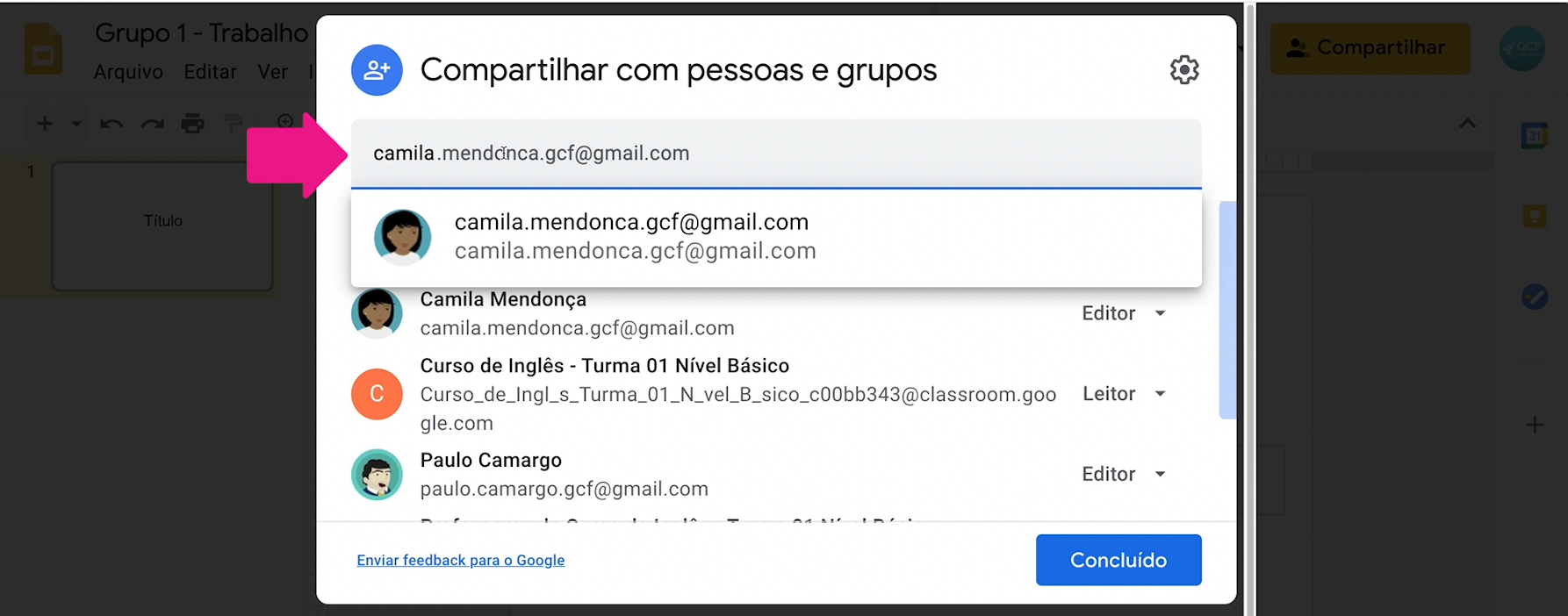 Como criar trabalhos em grupo no Google Sala de Aula 8